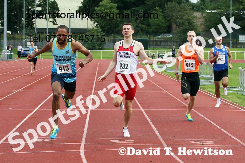 Mens and Boys 400 metres, 2021 North Eastern Track and Field Champs., Middesbrough. Photo: David T. Hewitson/Sports for All Pics